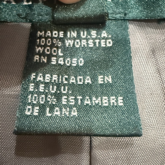 Vintage Lauren Ralph Lauren Gray Wool Trousers High Rise Size 8 - Picture 7 of 12